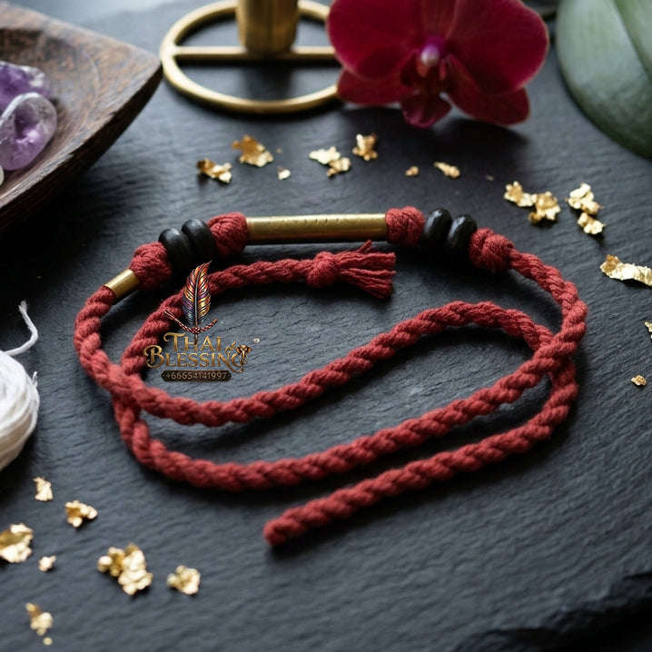 [The Sovereign of Supreme Pancha Paritta Sacred Thread Alchemy, Esoteric Lanna Lineage & Unshakable Fivefold Sovereignty: "Fai Panchaparit Unmilit – The 5-Heart Mantra Sacred Protective Thread (Yeyagakathawi)"