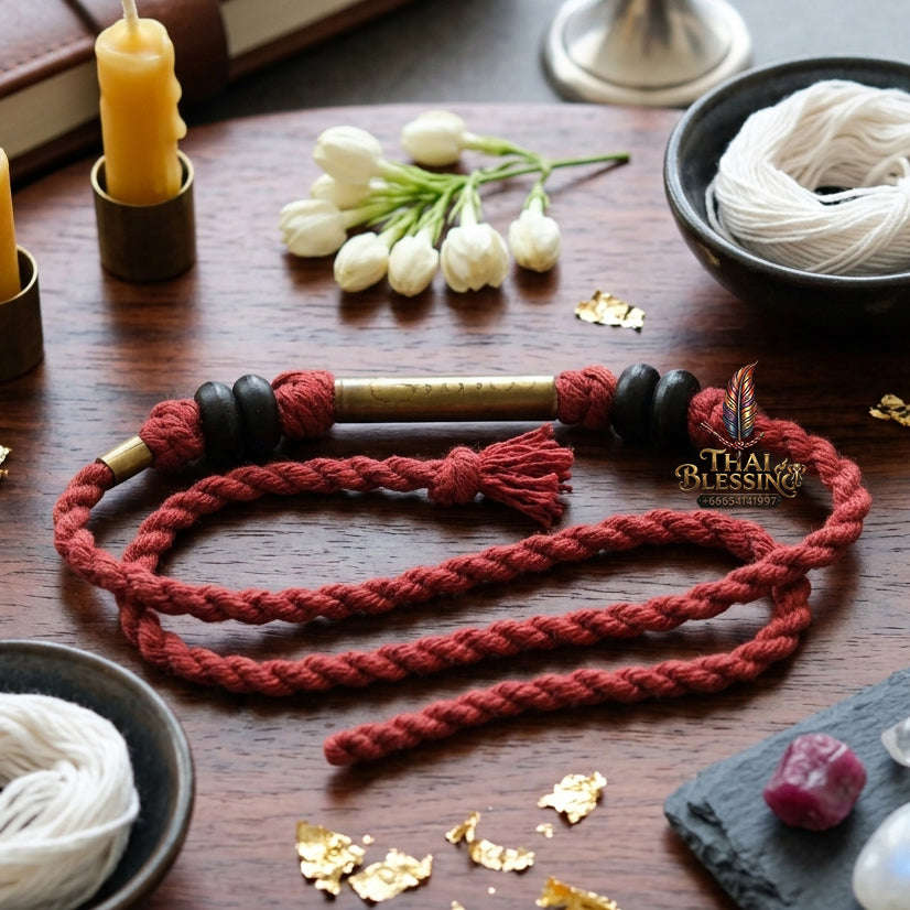 [The Sovereign of Supreme Pancha Paritta Sacred Thread Alchemy, Esoteric Lanna Lineage & Unshakable Fivefold Sovereignty: "Fai Panchaparit Unmilit – The 5-Heart Mantra Sacred Protective Thread (Yeyagakathawi)"