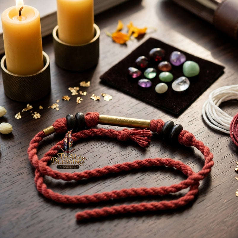 [The Sovereign of Supreme Pancha Paritta Sacred Thread Alchemy, Esoteric Lanna Lineage & Unshakable Fivefold Sovereignty: "Fai Panchaparit Unmilit – The 5-Heart Mantra Sacred Protective Thread (Yeyagakathawi)"