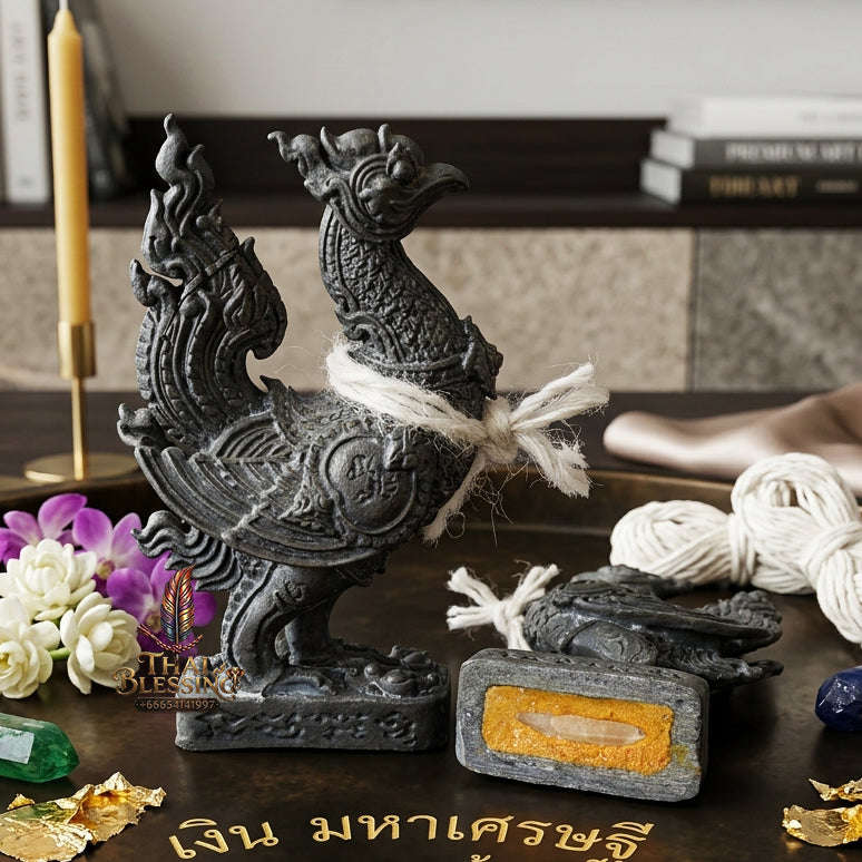 ✨ [The Sovereign of Supreme Phaya Kaifa Maha Lap Lead Masterpiece, Luang Pu Chao Wat Huai Lam Yai Mastery & Unshakable Wealth Sovereignty Thai Blessing Co By RURUECHA
