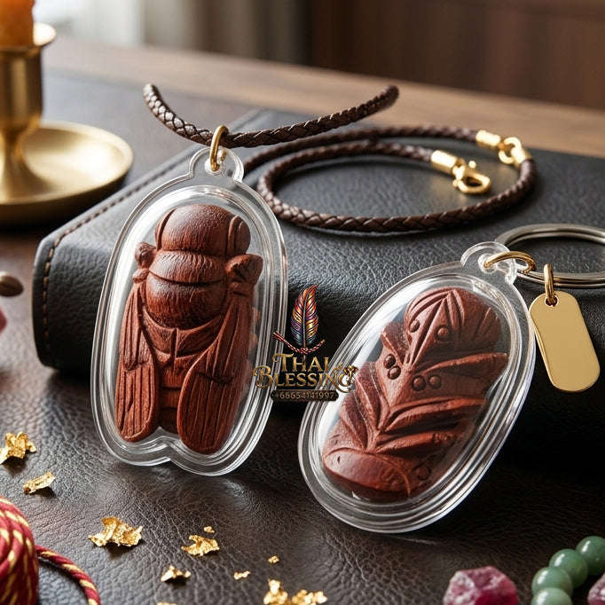 ✨ [The Sovereign of Supreme Phaya Maeng Phu Chom Duang Red Padauk Wood Edition, Ajarn Nan Boon Mahamon Sitthachan Mastery & Unshakable Wealth-Sanaeh Sovereignty: Thai Blessing Co By RURUECHA