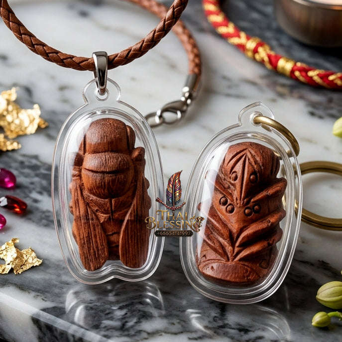 ✨ [The Sovereign of Supreme Phaya Maeng Phu Chom Duang Red Padauk Wood Edition, Ajarn Nan Boon Mahamon Sitthachan Mastery & Unshakable Wealth-Sanaeh Sovereignty: Thai Blessing Co By RURUECHA