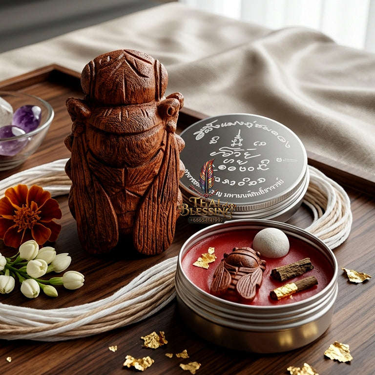 ✨ [The Sovereign of Supreme Phaya Maeng Phu Chom Duang Red Padauk Wood Edition, Ajarn Nan Boon Mahamon Sitthachan Mastery & Unshakable Wealth-Sanaeh Sovereignty: Thai Blessing Co By RURUECHA