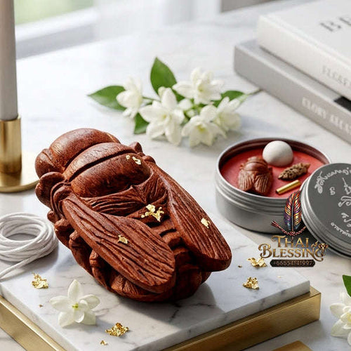 ✨ [The Sovereign of Supreme Phaya Maeng Phu Chom Duang Red Padauk Wood Edition, Ajarn Nan Boon Mahamon Sitthachan Mastery & Unshakable Wealth-Sanaeh Sovereignty: Thai Blessing Co By RURUECHA