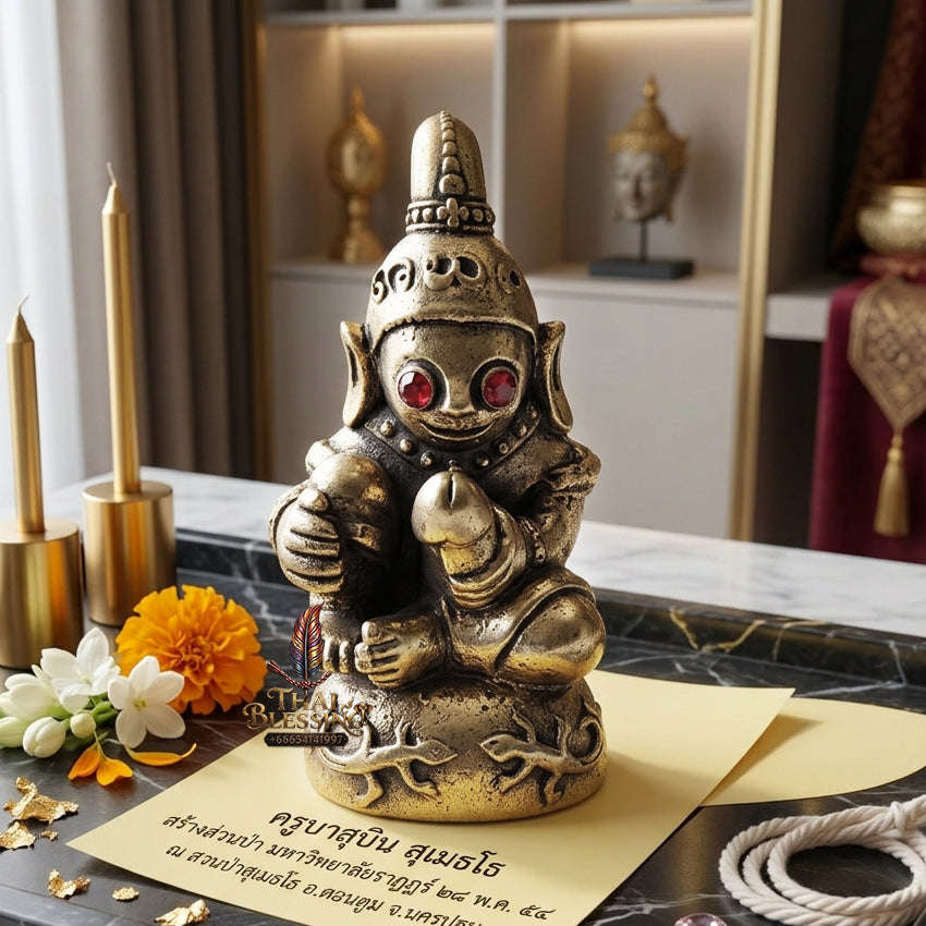 ✨ [The Sovereign of Supreme Phaya Ngang Lueng Thong Alpaka Masterpiece, Khru Ba Subin Sumetho Mastery & Unshakable Magnetism Sovereignty Thai Blessing Co By RURUECHA