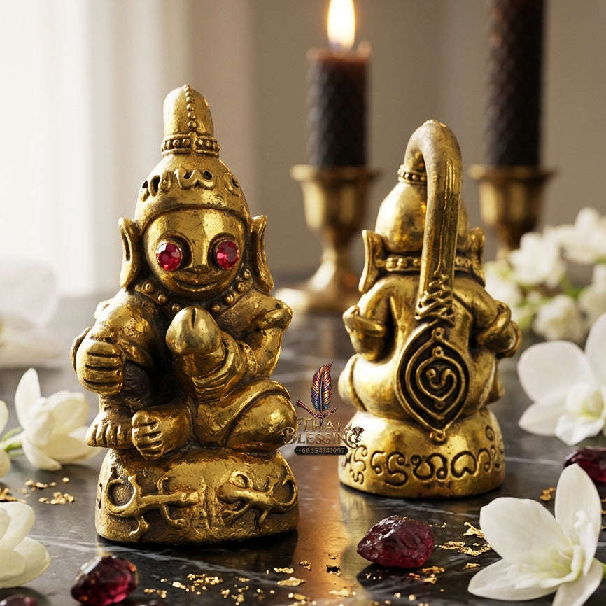 ✨ [The Sovereign of Supreme Phaya Ngang Lueng Thong Golden Brass Masterpiece, Khru Ba Subin Sumetho Mastery & Unshakable Magnetism Sovereignty Thai Blessing Co By RURUECHA