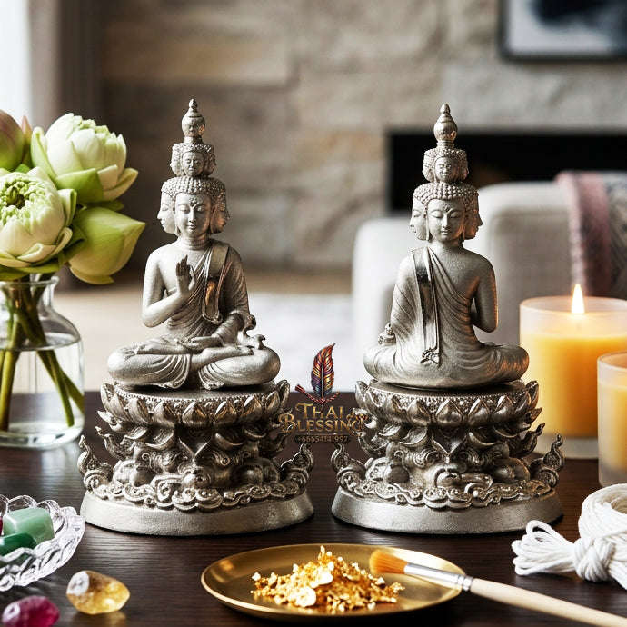 ✨ [The Sovereign of Supreme Phra Kao Na Maha Setthi Sethi Navakoti Satin-Plated Bronze Masterpiece, Luang Pu Kham Pan Wat Pa Non Sawan Mastery & Unshakable Millionaire Sovereignty Thai Blessing Co By RURUECHA