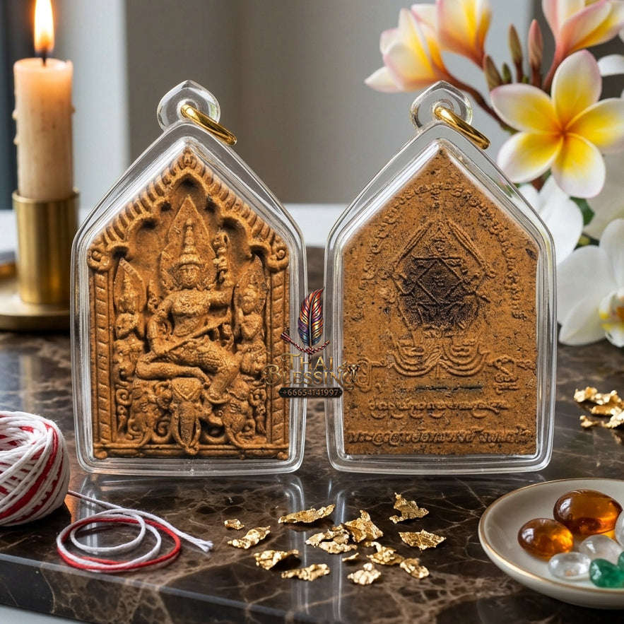 ✨ [The Sovereign of Supreme Phra Phrom-Indra Divine Wealth & Charm Alchemy, Sacred Herb & Relic Matrix & Unshakable Commercial-Romantic Sovereignty:  "Phra Phong Thai Phra Indra Hom Sap - Hom Saneh (Committee Edition) Thai Blessing Co By