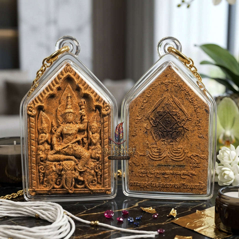 ✨ [The Sovereign of Supreme Phra Phrom-Indra Divine Wealth & Charm Alchemy, Sacred Herb & Relic Matrix & Unshakable Commercial-Romantic Sovereignty:  "Phra Phong Thai Phra Indra Hom Sap - Hom Saneh (Committee Edition) Thai Blessing Co By