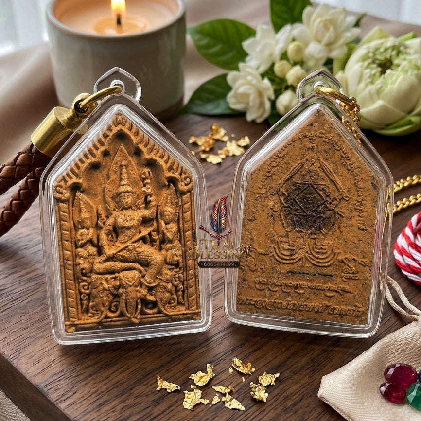 ✨ [The Sovereign of Supreme Phra Phrom-Indra Divine Wealth & Charm Alchemy, Sacred Herb & Relic Matrix & Unshakable Commercial-Romantic Sovereignty:  "Phra Phong Thai Phra Indra Hom Sap - Hom Saneh (Committee Edition) Thai Blessing Co By