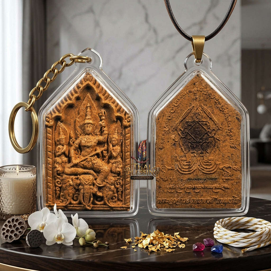 ✨ [The Sovereign of Supreme Phra Phrom-Indra Divine Wealth & Charm Alchemy, Sacred Herb & Relic Matrix & Unshakable Commercial-Romantic Sovereignty:  "Phra Phong Thai Phra Indra Hom Sap - Hom Saneh (Committee Edition) Thai Blessing Co By