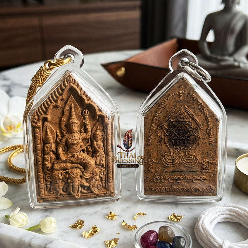 ✨ [The Sovereign of Supreme Phra Phrom-Indra Divine Wealth & Charm Alchemy, Sacred Herb & Relic Matrix & Unshakable Commercial-Romantic Sovereignty:  "Phra Phong Thai Phra Indra Hom Sap - Hom Saneh (Committee Edition) Thai Blessing Co By