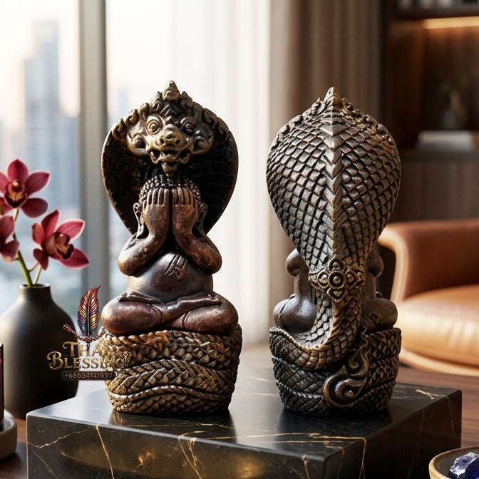 ✨ [The Sovereign of Supreme Phra Pidta Nakharat Navaloha Alchemy, Luang Pu Khambu Wat Kut Chomphu Mastery & Unshakable Naga-Wealth Sovereignty Thai Blessing Co By RURUECHA