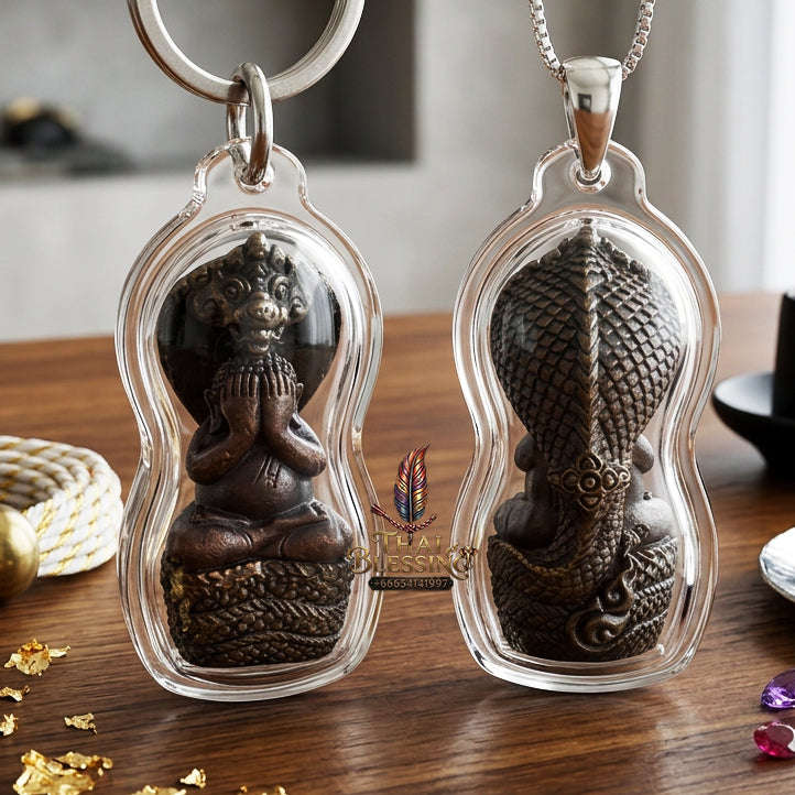 ✨ [The Sovereign of Supreme Phra Pidta Nakharat Navaloha Alchemy, Luang Pu Khambu Wat Kut Chomphu Mastery & Unshakable Naga-Wealth Sovereignty Thai Blessing Co By RURUECHA