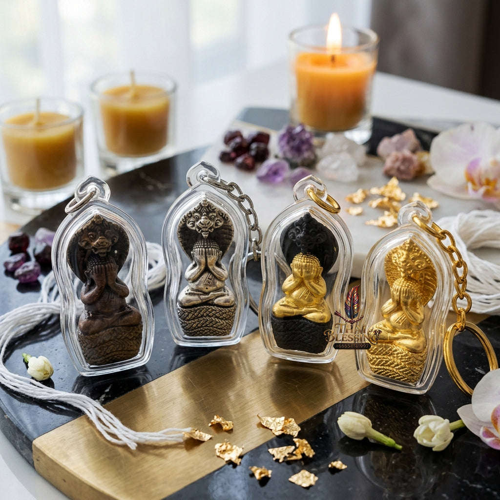✨ [The Sovereign of Supreme Phra Pidta Nakharat Navaloha Alchemy, Luang Pu Khambu Wat Kut Chomphu Mastery & Unshakable Naga-Wealth Sovereignty Thai Blessing Co By RURUECHA
