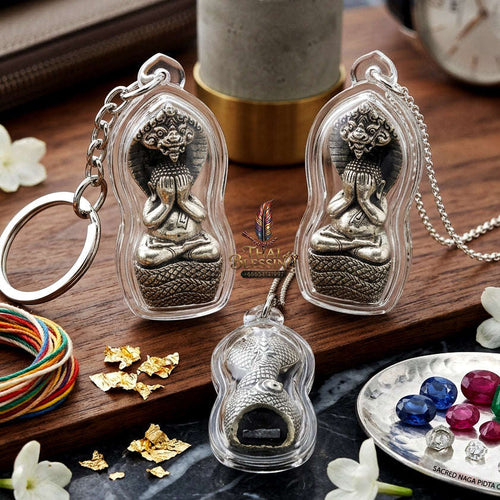 ✨ [The Sovereign of Supreme Phra Pidta Nakharat White Gold Alchemy, Luang Pu Khambu Wat Kut Chomphu Mastery & Unshakable Naga-Wealth Sovereignty Thai Blessing Co By RURUECHA