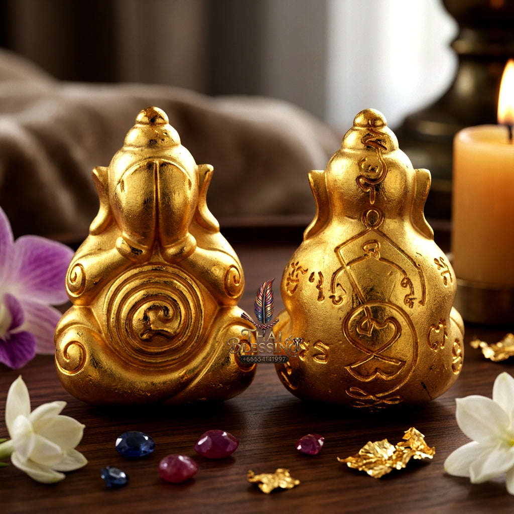 ✨ [The Sovereign of Supreme Phra Pit Ta Na No Mo Gold-Plated Samrit Bronze Masterpiece, Luang Pho Ueam Mastery & Unshakable Esoteric Sovereignty: Thai Blessing Co By RURUECHA