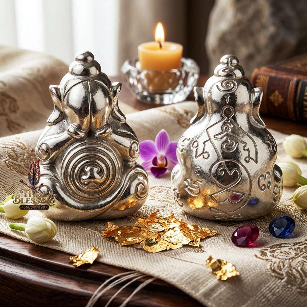✨ [The Sovereign of Supreme Phra Pit Ta Na No Mo Pure Silver Masterpiece, Luang Pho Ueam Mastery & Unshakable Esoteric Sovereignty Thai Blessing Co By RURUECHA