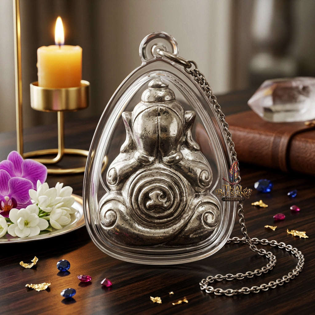 ✨ [The Sovereign of Supreme Phra Pit Ta Na No Mo Pure Silver Masterpiece, Luang Pho Ueam Mastery & Unshakable Esoteric Sovereignty Thai Blessing Co By RURUECHA
