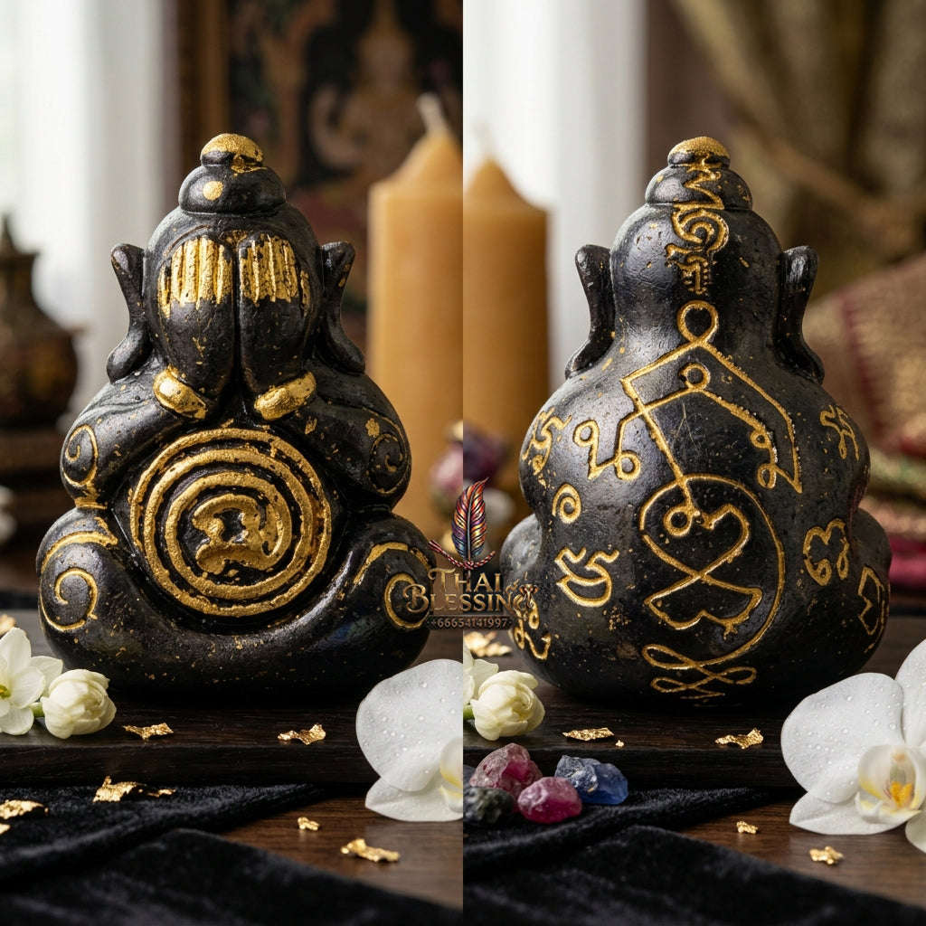 ✨ [The Sovereign of Supreme Phra Pit Ta Na No Mo Samrit-Rom Dam Piak Thong Masterpiece, Luang Pho Ueam Mastery & Unshakable Esoteric Sovereignty Thai Blessing Co By RURUECHA