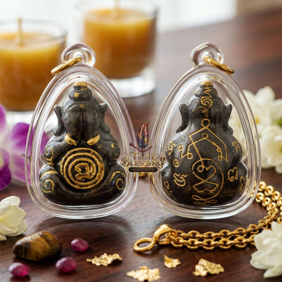 ✨ [The Sovereign of Supreme Phra Pit Ta Na No Mo Samrit-Rom Dam Piak Thong Masterpiece, Luang Pho Ueam Mastery & Unshakable Esoteric Sovereignty Thai Blessing Co By RURUECHA