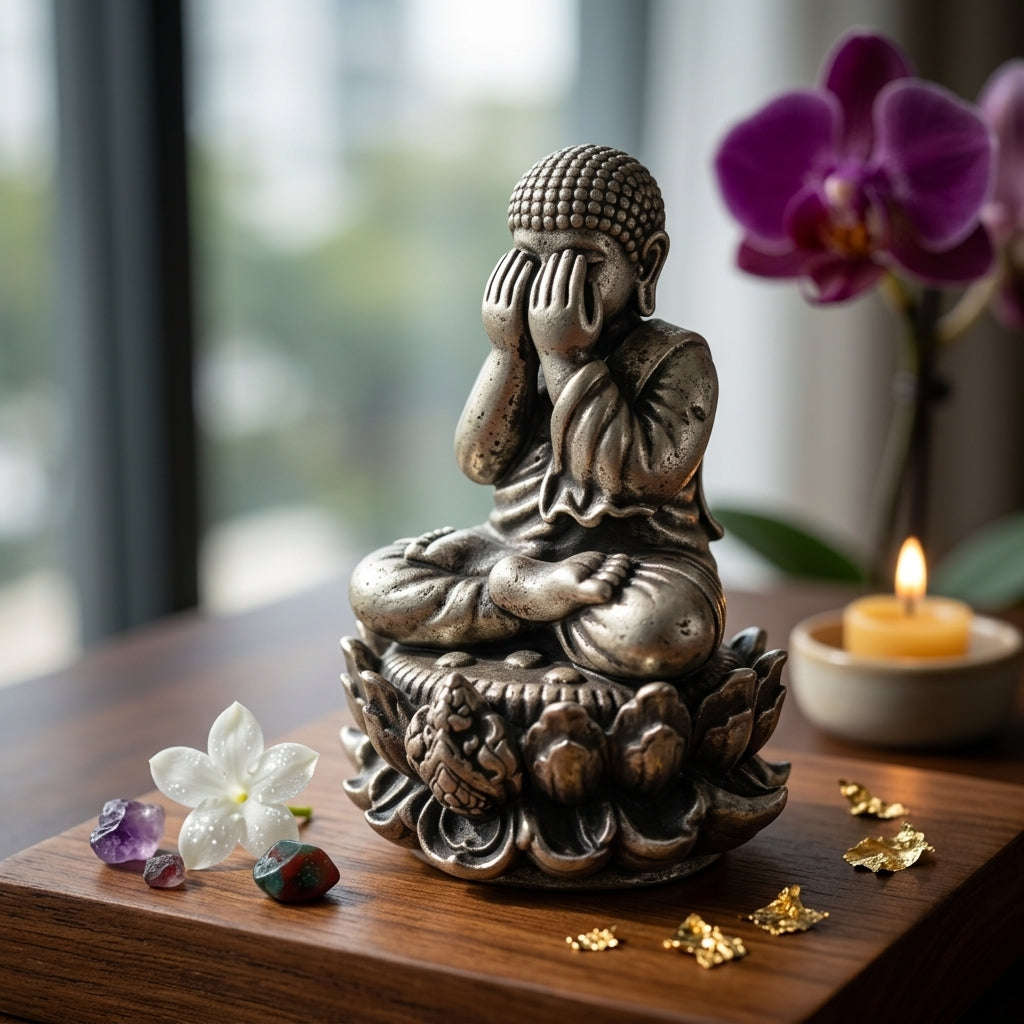 ✨ [The Sovereign of Supreme Phra Pit Ta Setthee Anankan Satin Silver-Plated Samrit Bronze Masterpiece, Luang Pho Liap Mastery & Unshakable Esoteric Wealth Sovereignty Thai Blessing Co By RURUECHA