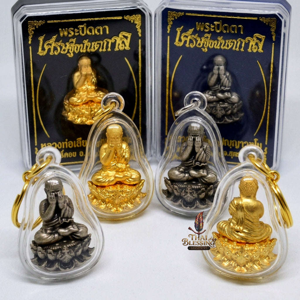 ✨ [The Sovereign of Supreme Phra Pit Ta Setthee Anankan Satin Silver-Plated Samrit Bronze Masterpiece, Luang Pho Liap Mastery & Unshakable Esoteric Wealth Sovereignty Thai Blessing Co By RURUECHA