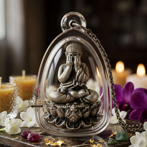 ✨ [The Sovereign of Supreme Phra Pit Ta Setthee Anankan Satin Silver-Plated Samrit Bronze Masterpiece, Luang Pho Liap Mastery & Unshakable Esoteric Wealth Sovereignty Thai Blessing Co By RURUECHA