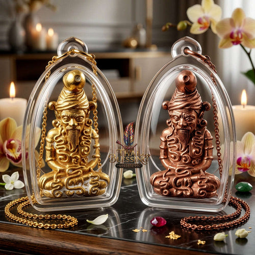 ✨ [The Sovereign of Supreme Phra Ruesi Nok Khet Copper Masterpiece, Achan Plian Hathayanon Mastery & Unshakable Wild Magnetism Sovereignty