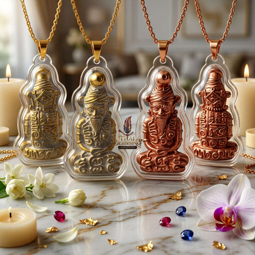 ✨ [The Sovereign of Supreme Phra Ruesi Nok Khet Metal Alloy Masterpiece, Achan Plian Hathayanon Mastery & Unshakable Wild Magnetism Sovereignty
