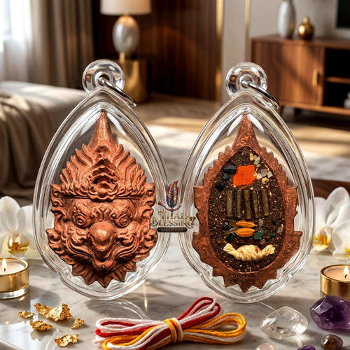✨ [The Sovereign of Supreme Phra That Garuda Copper Head Masterpiece, Kruba Ariyachat Wat Saeng Kaew Phothiyan Mastery & Unshakable Sovereign Authority Thai Blessing Co By RURUECHA