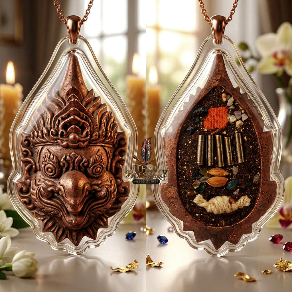 ✨ [The Sovereign of Supreme Phra That Garuda Copper Head Masterpiece, Kruba Ariyachat Wat Saeng Kaew Phothiyan Mastery & Unshakable Sovereign Authority Thai Blessing Co By RURUECHA