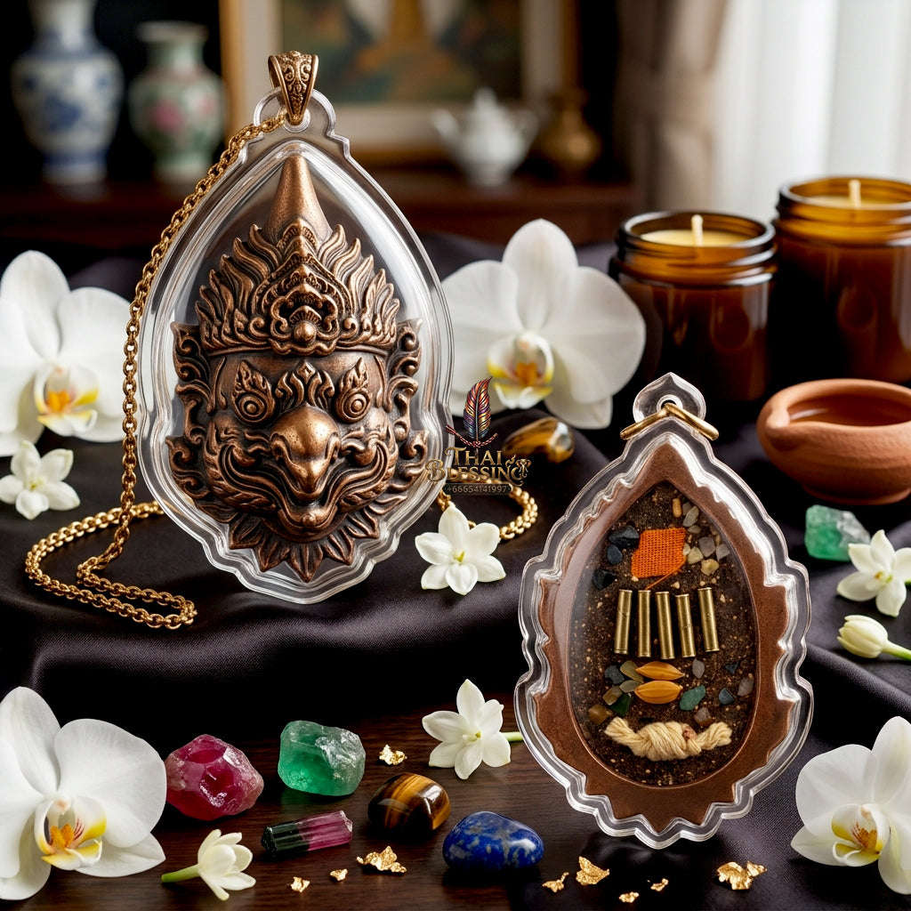 ✨ [The Sovereign of Supreme Phra That Garuda Copper Head Masterpiece, Kruba Ariyachat Wat Saeng Kaew Phothiyan Mastery & Unshakable Sovereign Authority Thai Blessing Co By RURUECHA