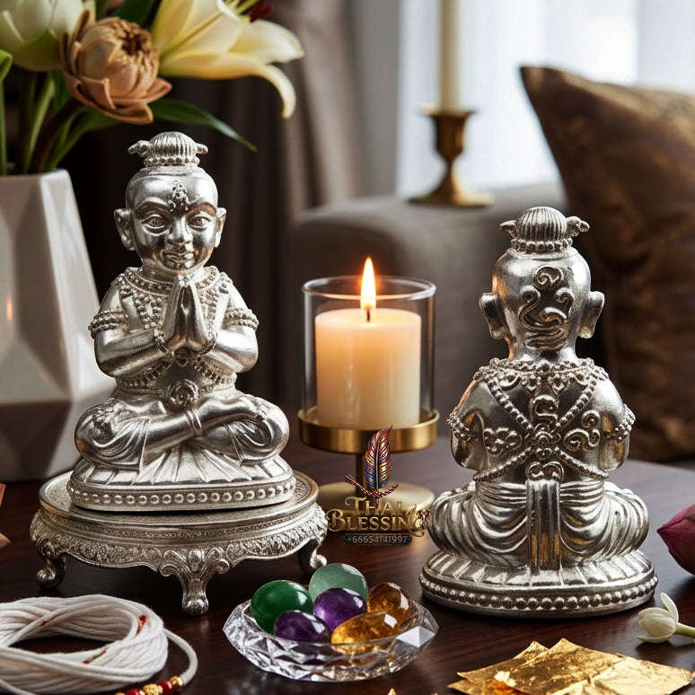✨ [The Sovereign of Supreme Pure Silver Kumarn Thong Alchemy, Solid Silver Purity & Unshakable Wealth-Attraction Sovereignty: The 2026 "Grand-Master" Sovereign Edition] Sacred "Kumarn Thong Na Na Thong (Solid Silver Edition) Thai Blessing Co By