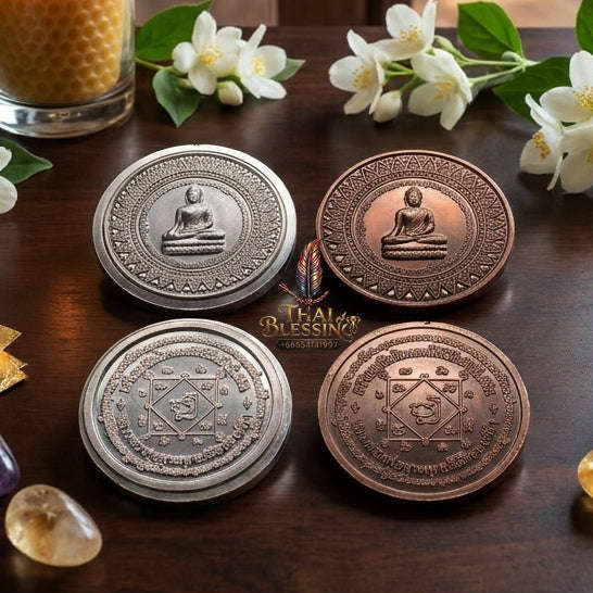 ✨ [The Sovereign of Supreme Rian Ngern Lai Ma Black-Copper Alchemy, Luang Por Phra Phutthanimit Ong Dam Wat Na Phra Lan Mastery & Unshakable Wealth-Sovereignty Thai Blessing Co By RURUECHA