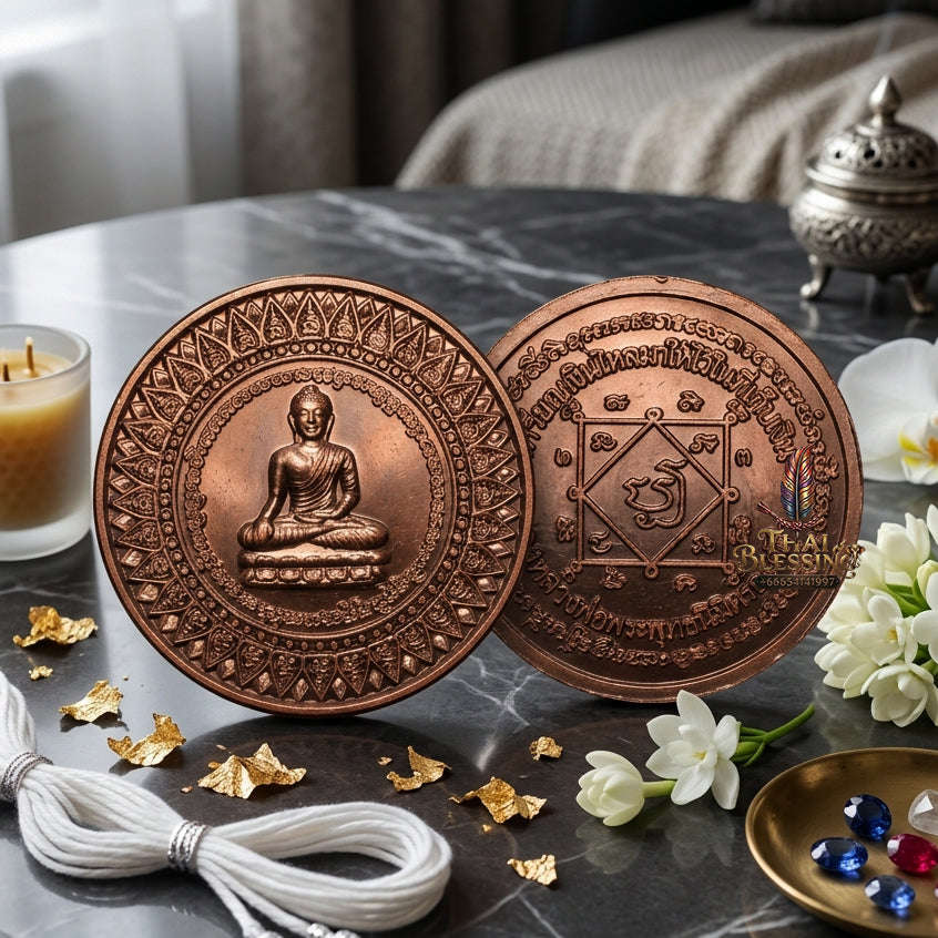 ✨ [The Sovereign of Supreme Rian Ngern Lai Ma Black-Copper Alchemy, Luang Por Phra Phutthanimit Ong Dam Wat Na Phra Lan Mastery & Unshakable Wealth-Sovereignty Thai Blessing Co By RURUECHA