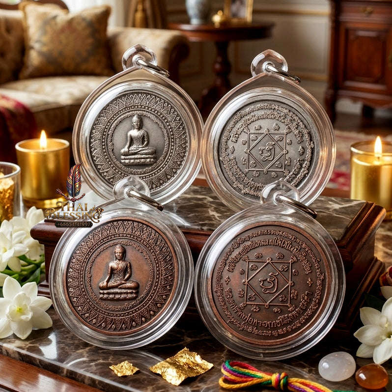 ✨ [The Sovereign of Supreme Rian Ngern Lai Ma Black-Copper Alchemy, Luang Por Phra Phutthanimit Ong Dam Wat Na Phra Lan Mastery & Unshakable Wealth-Sovereignty Thai Blessing Co By RURUECHA