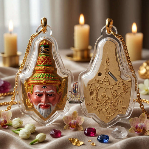 ✨ [The Sovereign of Supreme Sian Phra Rue Si Ta Fai Powder Masterpiece, Luang Pho Khlaeo Wat Rueang Wet Mongkhon Mastery & Unshakable Esoteric Sovereignty Thai Blessing Co By RURUECHA