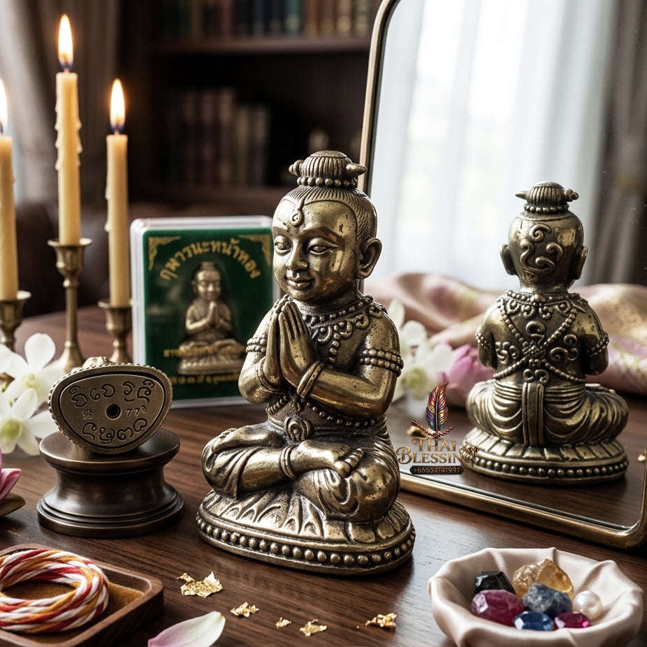 ✨ [The Sovereign of Supreme White Gold Alchemical Kumarn Thong, White Bronze Mastery & Unshakable Wealth-Attraction Sovereignty: The 2026 Sacred "Kumarn Thong Na Na Thong (White Gold / White Bronze Edition) Thai Blessing Co By RURUECHA