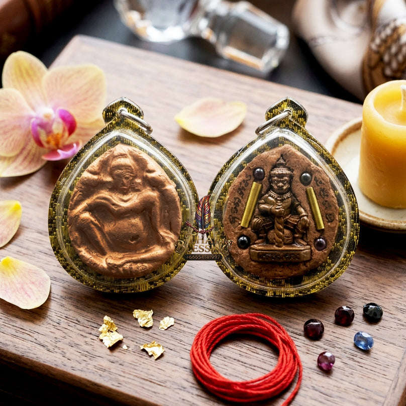 ✨ [The Sovereign of Universal Abundance & Iron-Clad Defense: The Master-Edition] Sacred "Thao Kuwen Maha Lap - Pat Nak" (The Wealth-King & Naga-Guardian) – Special "Lek Nam Phee & Lek Lai" Matrix – Embedded with "Thao Vessavana & Twin Sarika"