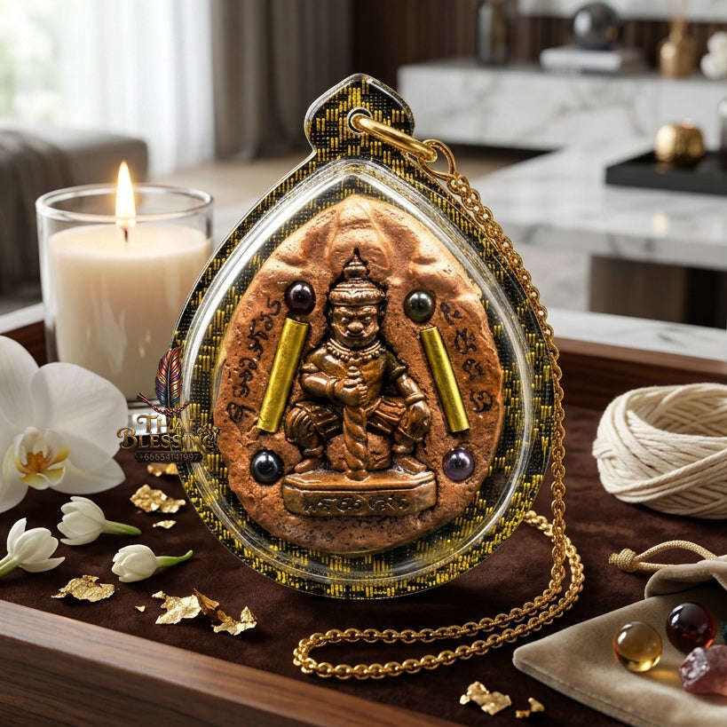 ✨ [The Sovereign of Universal Abundance & Iron-Clad Defense: The Master-Edition] Sacred "Thao Kuwen Maha Lap - Pat Nak" (The Wealth-King & Naga-Guardian) – Special "Lek Nam Phee & Lek Lai" Matrix – Embedded with "Thao Vessavana & Twin Sarika"