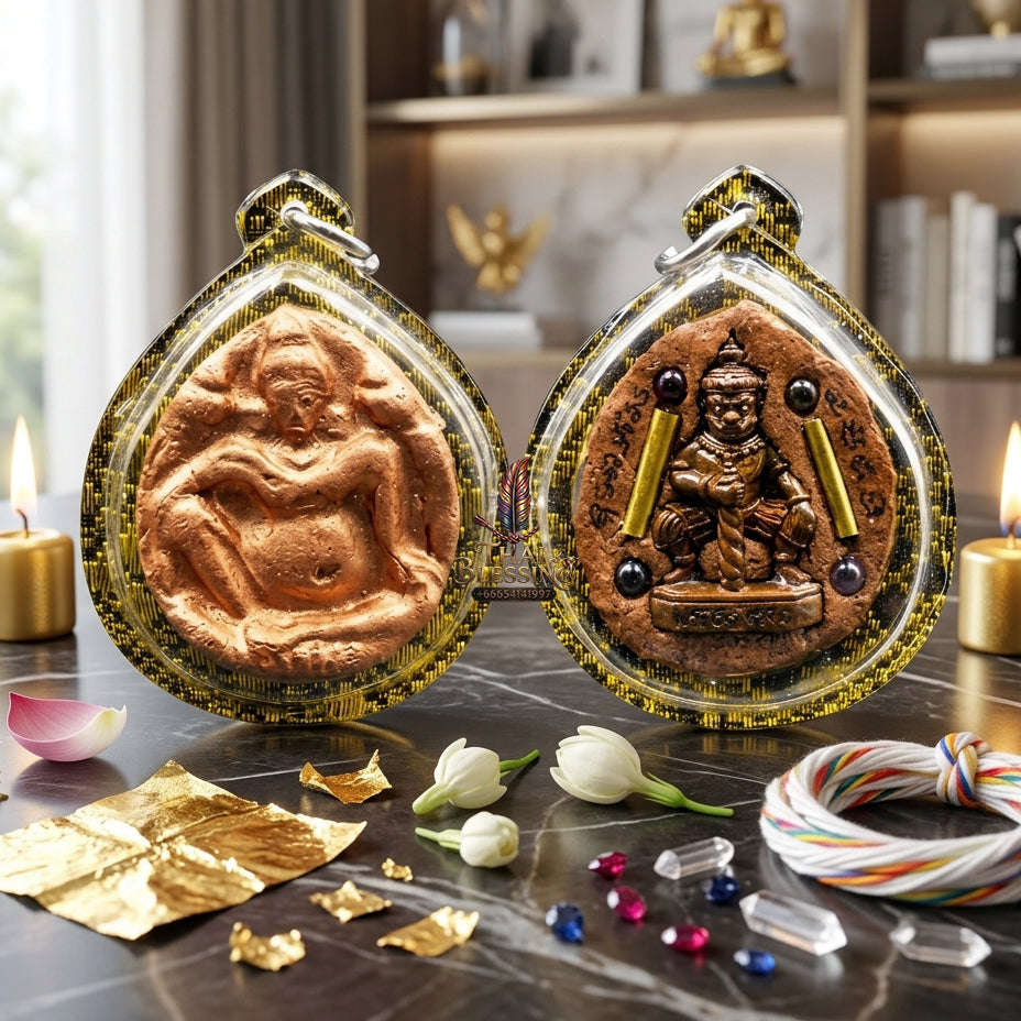 ✨ [The Sovereign of Universal Abundance & Iron-Clad Defense: The Master-Edition] Sacred "Thao Kuwen Maha Lap - Pat Nak" (The Wealth-King & Naga-Guardian) – Special "Lek Nam Phee & Lek Lai" Matrix – Embedded with "Thao Vessavana & Twin Sarika"