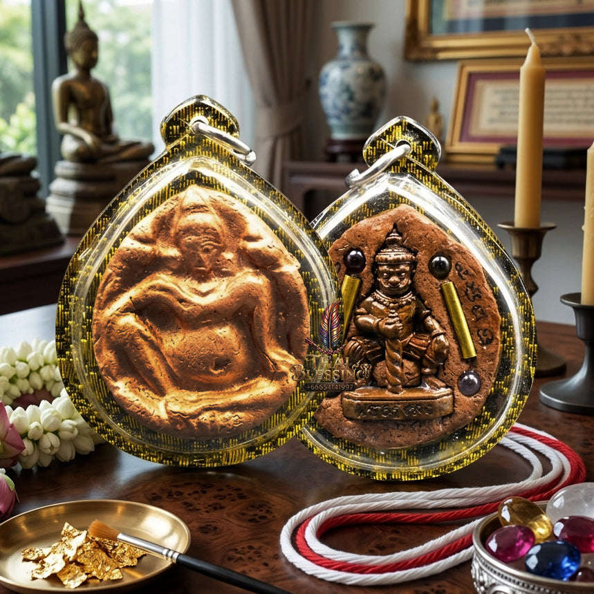 ✨ [The Sovereign of Universal Abundance & Iron-Clad Defense: The Master-Edition] Sacred "Thao Kuwen Maha Lap - Pat Nak" (The Wealth-King & Naga-Guardian) – Special "Lek Nam Phee & Lek Lai" Matrix – Embedded with "Thao Vessavana & Twin Sarika"