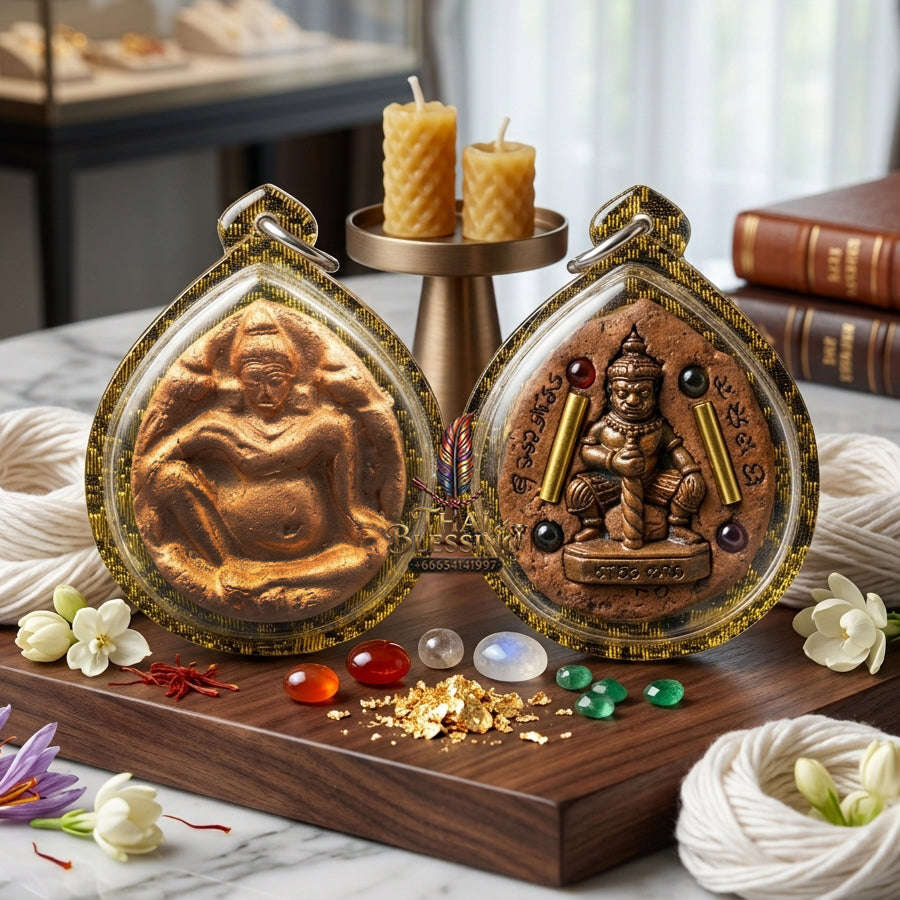 ✨ [The Sovereign of Universal Abundance & Iron-Clad Defense: The Master-Edition] Sacred "Thao Kuwen Maha Lap - Pat Nak" (The Wealth-King & Naga-Guardian) – Special "Lek Nam Phee & Lek Lai" Matrix – Embedded with "Thao Vessavana & Twin Sarika"