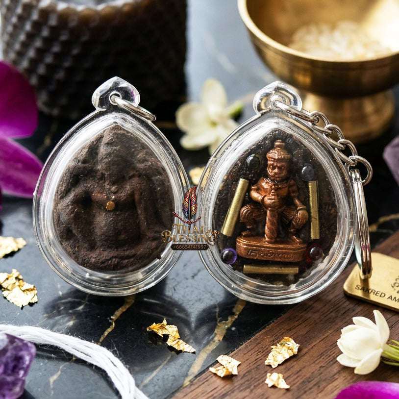 ✨ [The Sovereign of Universal Abundance: The Master-Edition] Sacred "Thao Kuwen Maha Lap" (The King of Wealth & The Seven Imperial Jewels) – Special "Herb-Matrix & Lek Lai" Consecration – Embedded with "Thao Vessavana" & "Twin Sarika" Talismans