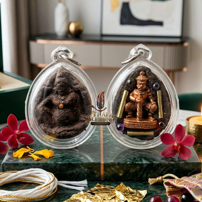 ✨ [The Sovereign of Universal Abundance: The Master-Edition] Sacred "Thao Kuwen Maha Lap" (The King of Wealth & The Seven Imperial Jewels) – Special "Herb-Matrix & Lek Lai" Consecration – Embedded with "Thao Vessavana" & "Twin Sarika" Talismans