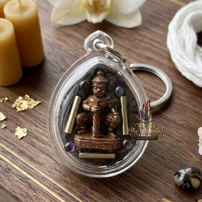 ✨ [The Sovereign of Universal Abundance: The Master-Edition] Sacred "Thao Kuwen Maha Lap" (The King of Wealth & The Seven Imperial Jewels) – Special "Herb-Matrix & Lek Lai" Consecration – Embedded with "Thao Vessavana" & "Twin Sarika" Talismans