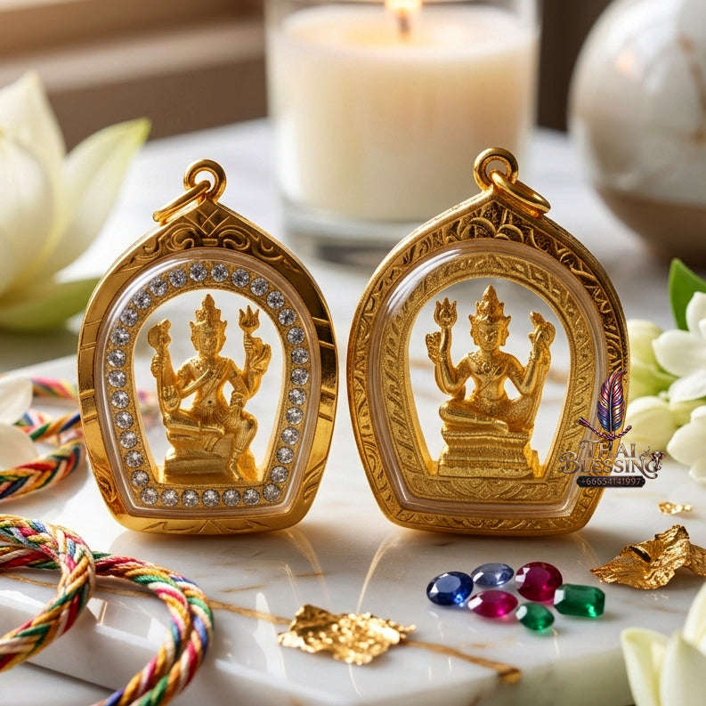 ✨ [The Sovereign of Universal Creation: The 2026 Master-Edition] Sacred "Phra Phrom 4-Face" (The Creator of Cosmic Fortune) – Special "Sacred Gold-Tone" Matrix – Consecrated for Divine Excellence, 2026/2569 Thai Blessing Co By RURUECHA