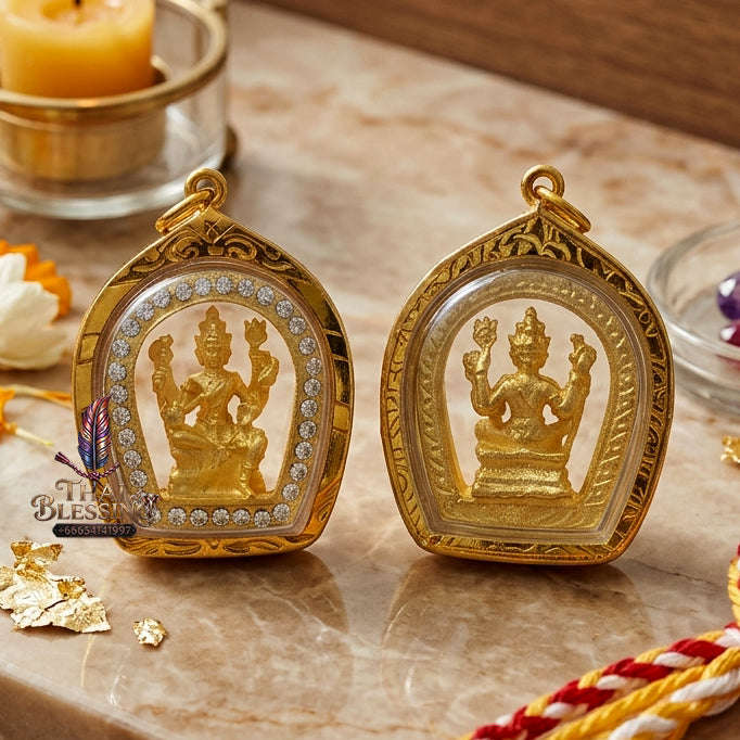 ✨ [The Sovereign of Universal Creation: The 2026 Master-Edition] Sacred "Phra Phrom 4-Face" (The Creator of Cosmic Fortune) – Special "Sacred Gold-Tone" Matrix – Consecrated for Divine Excellence, 2026/2569 Thai Blessing Co By RURUECHA