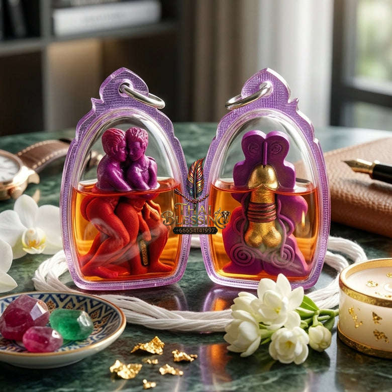 ✨ [The Sovereign of Universal Desire: Master-Oil Edition] Sacred "Inn Khu Saneh Yot Chai" (The Couple of Supreme Masculine Attraction) – Specialized Relic for Gay, Bisexual & Male-Seeking-Male Magnetism Thai Blessing Co By RURUECHA